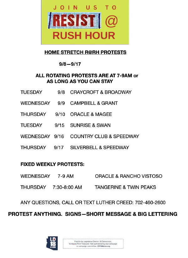 Resist @ Rush Hour