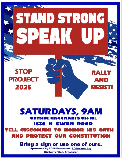 Stand Strong Speak Up Protest